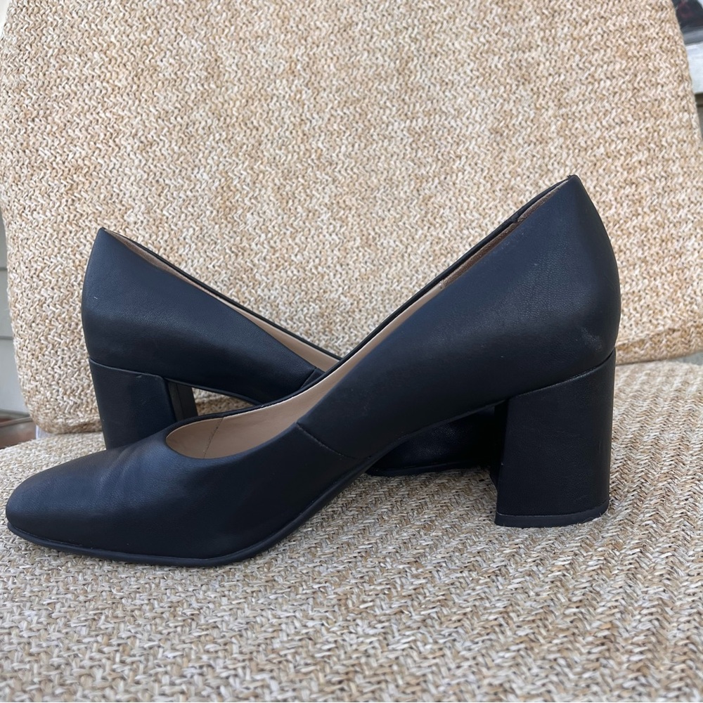 Naturalizer Black Block Heel Pumps size 8 - Picture 5 of 9